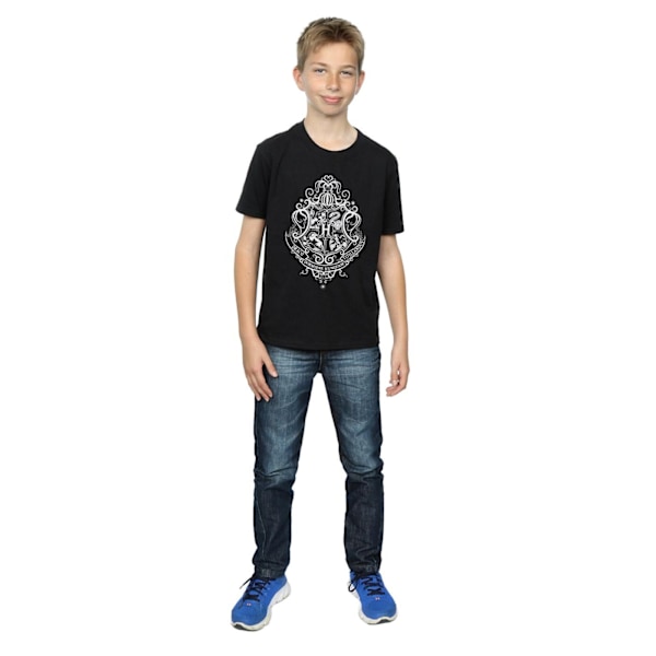 Harry Potter Boys Hogwarts Draco Dormiens Crest T-Shirt 5-6 år Black 5-6 Years