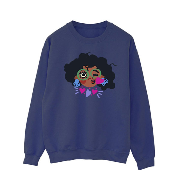 Disney Mens Encanto Mirabel Kiss Sweatshirt M Marinblå Navy Blue M