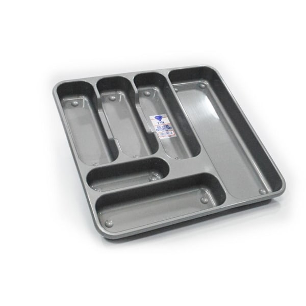 TML Stor bestickbricka En storlek Silver Silver One Size