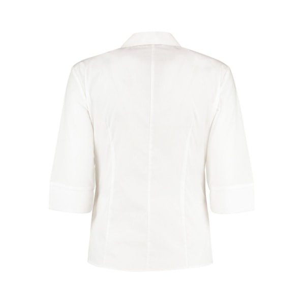 Kustom Kit Dam/Dam Continental 3/4-ärmad skjorta 20 UK Whi White 20 UK