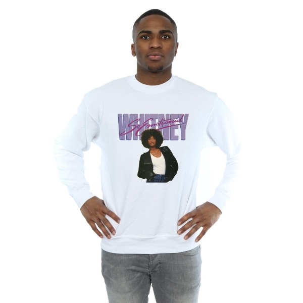 Whitney Houston Mens So Emotional Album Cover Sweatshirt 3XL Vit White 3XL