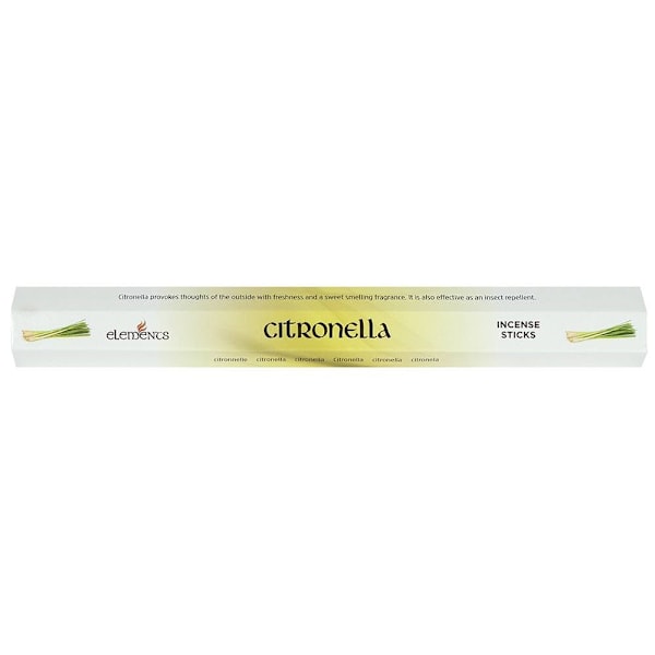 Elements Citronella Rökelsestickor (Låda med 6 paket) En Storlek Wh White/Green One Size