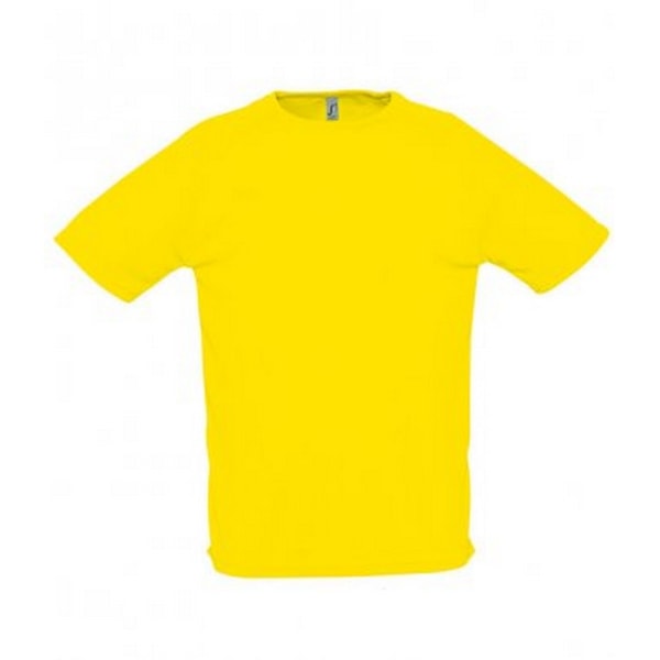 SOLS Sportig kortärmad Performance T-shirt för män XXS Neon Rosa Neon Pink XXS
