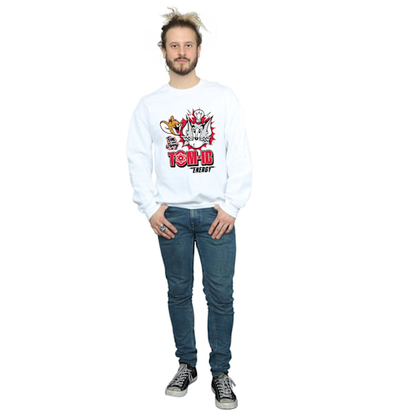 Tom And Jerry Tomic Energy Sweatshirt S Vit White S