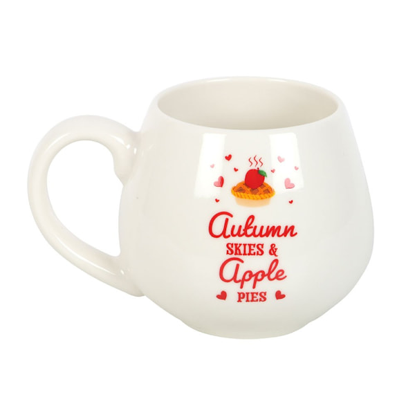 Something Different Autumn Skies & Apple Pies Rund Mugg En Storlek S White One Size