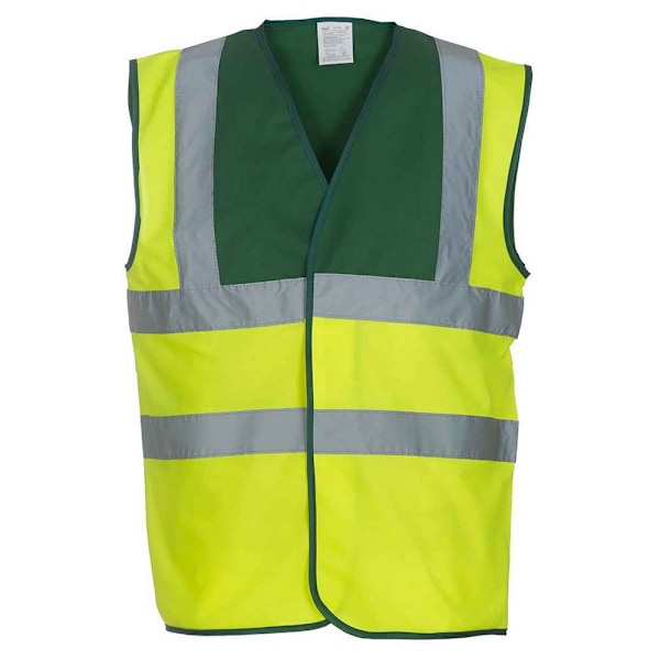 Yoko herr Band & Brace Hi-Vis väst XXL Paramedic grön/gul Paramedic Green/Yellow XXL