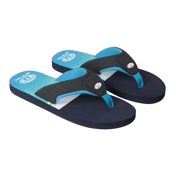 Animal Mens Jekyl Colour Block Recycled Flip Flops 9 UK Blå Blue 9 UK