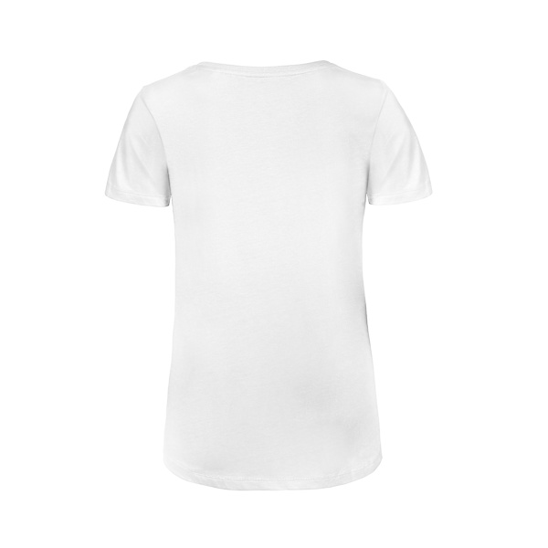 B&C Dam/Kvinnor Inspire Ekologisk Bomull V-ringad T-shirt 14 UK W White 14 UK