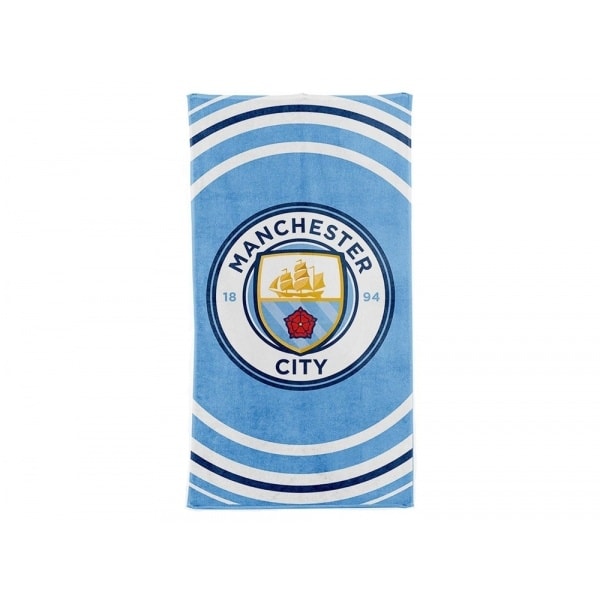 Manchester City FC Officiell Puls Design Handduk One Size Blå/Vit Blue/White One Size