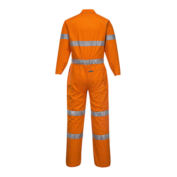 Yoko Hi-Vis Polycotton Overall / Herrarbetskläder (2-pack) S H Hi Vis Orange S