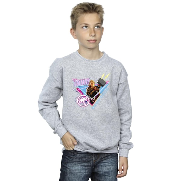 Marvel Boys What If Party Thor Alt Sweatshirt 12-13 År Sport Sports Grey 12-13 Years