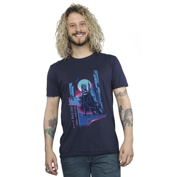 DC Comics Herr Batman Gotham Guardians T-shirt L Marinblå Navy Blue L