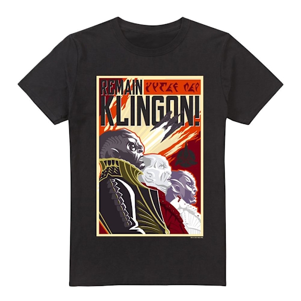 Star Trek: Discovery Herr Remain Klingon Poster T-Shirt S Svart Black S
