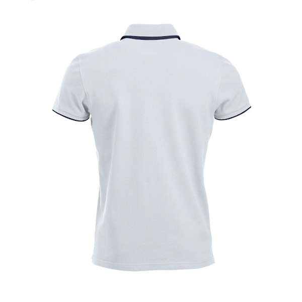 Clique Seattle Polotröja L Vit/Mörkblå White/Dark Navy L