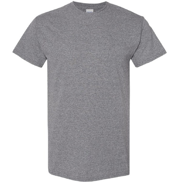 Gildan Herr T-shirt i tung bomull med korta ärmar L Graphite Heather Graphite Heather L