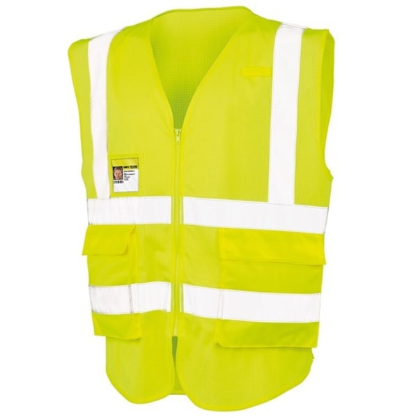 SAFE-GUARD By Result Unisex Adult Executive Safety Vest XXL Flu Fluorescent Yellow XXL