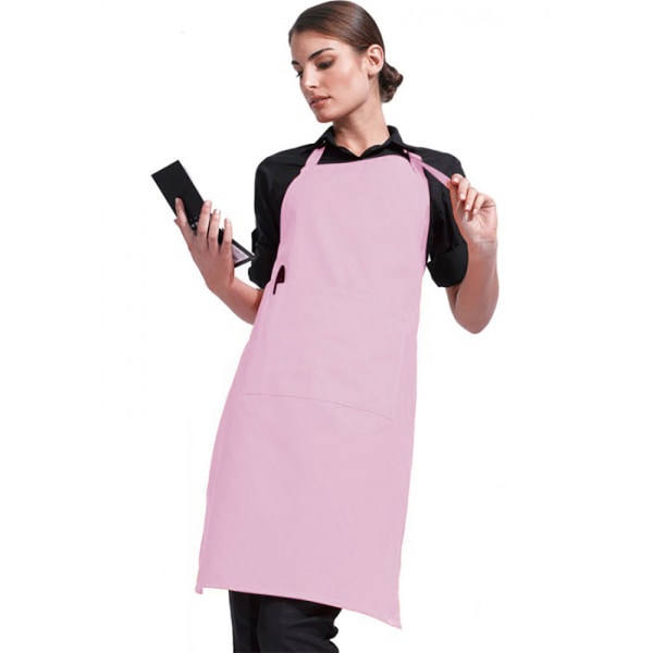 Förkläde i bästa färger för damer/damer med ficka/arbetskläder Pink One Size