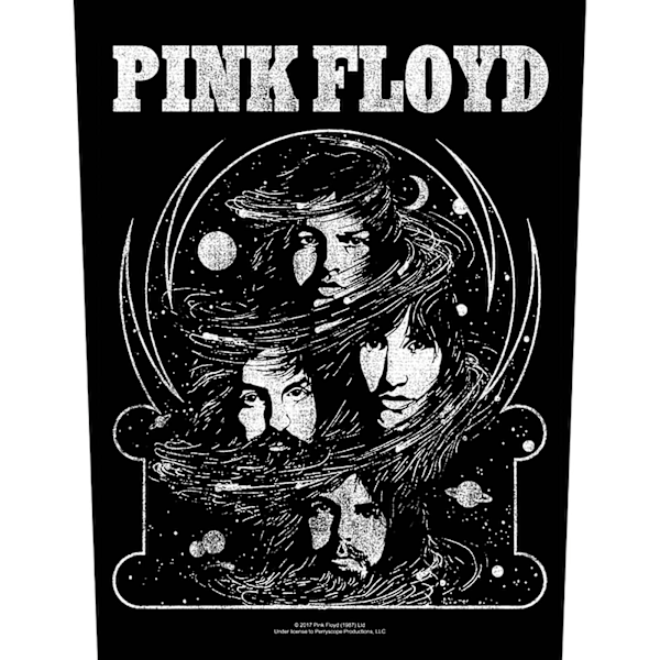 Pink Floyd Cosmic Faces Patch One Size Svart/Vit Black/White One Size