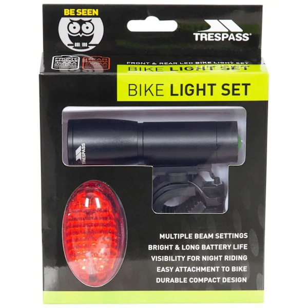 Trespass Photon cykelbelysningsset One size Svart Black One size