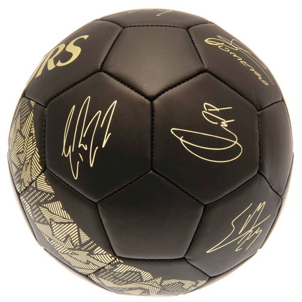 Tottenham Hotspur FC Signature Football 5 Matt Svart/Guld Matt Black/Gold 5