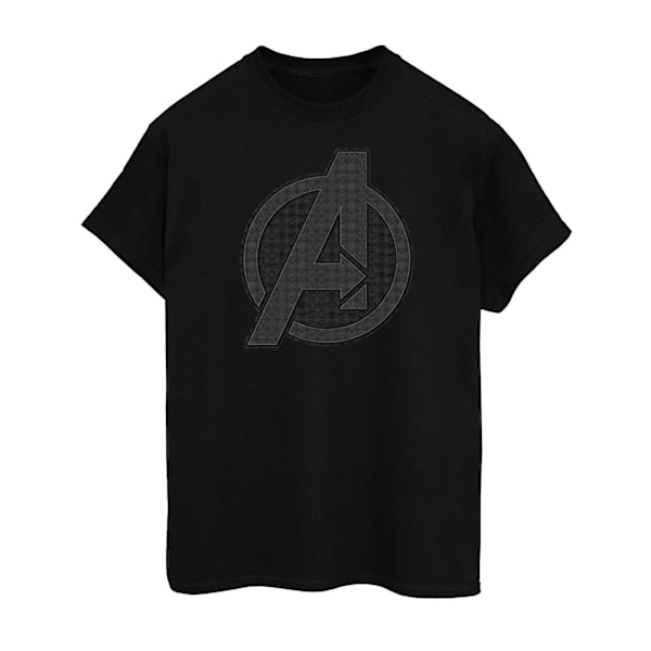 Avengers Endgame Herr Ikonisk Logotyp Bomulls T-Shirt 4XL Svart Black 4XL