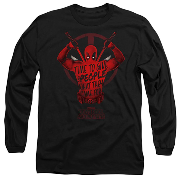 Deadpool & Wolverine Unisex Vuxen Give The People Deadpool T-Shirt Black L
