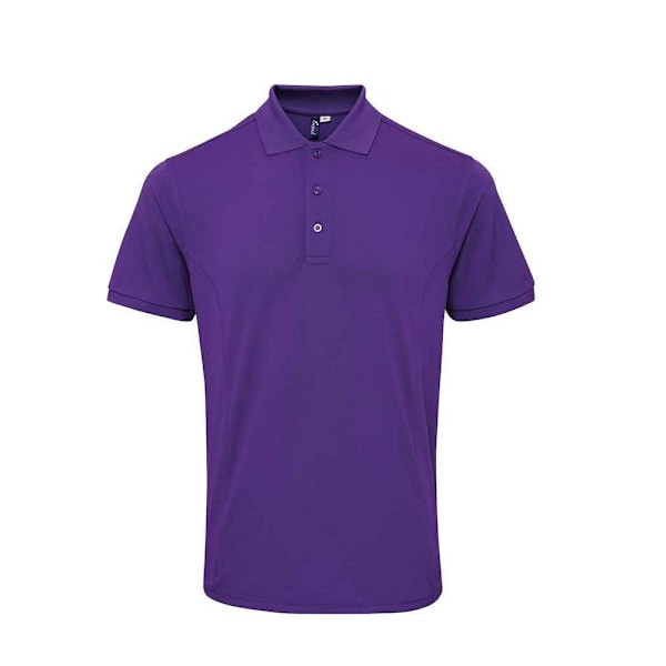 Premier Mens Coolchecker Plus Piqu Polo Shirt 3XL Lila Purple 3XL