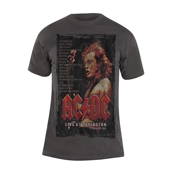 AC/DC Unisex Vuxen Donington Set T-Shirt M Charcoal Grey Charcoal Grey M