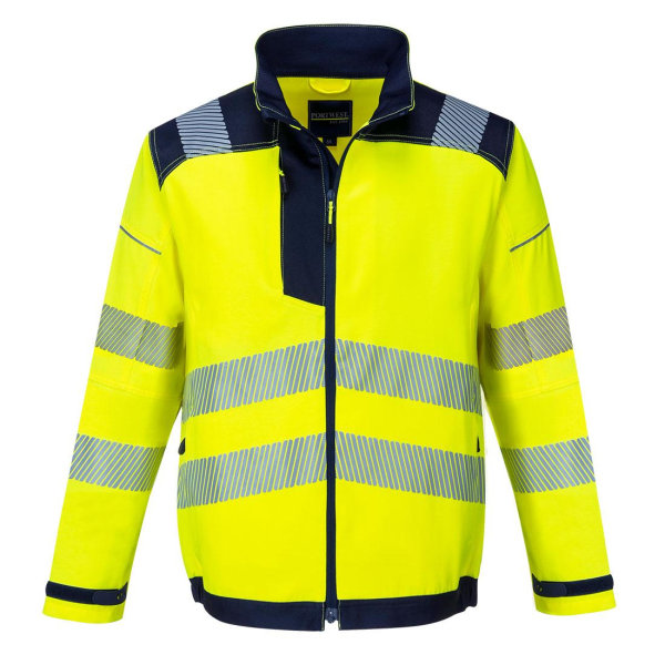 Portwest Herr PW3 Hi-Vis Arbetsjacka XXL Gul/Navy Yellow/Navy XXL