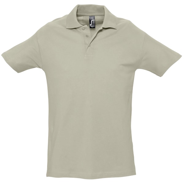 SOLS Herr Spring II Kortärmad Tungvikts Poloskjorta M Khaki Khaki M