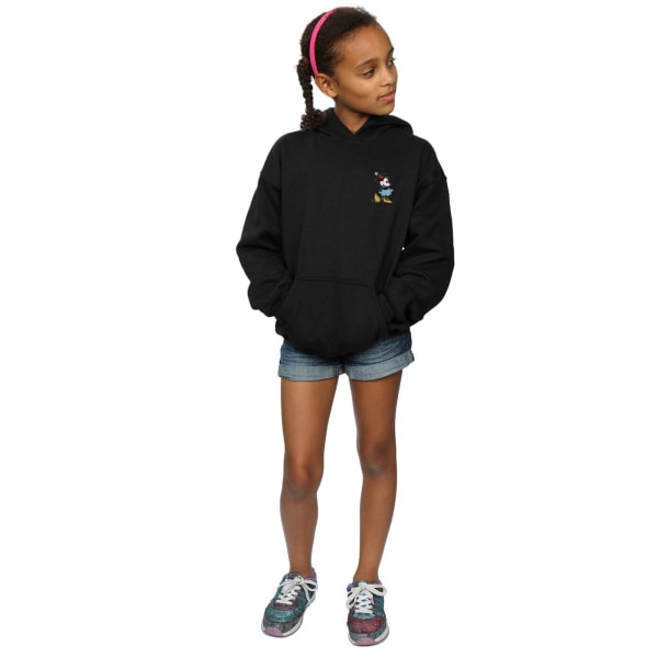 Disney Girls Minnie Mouse Kick Chest Hoodie 9-11 Years Black Black 9-11 Years