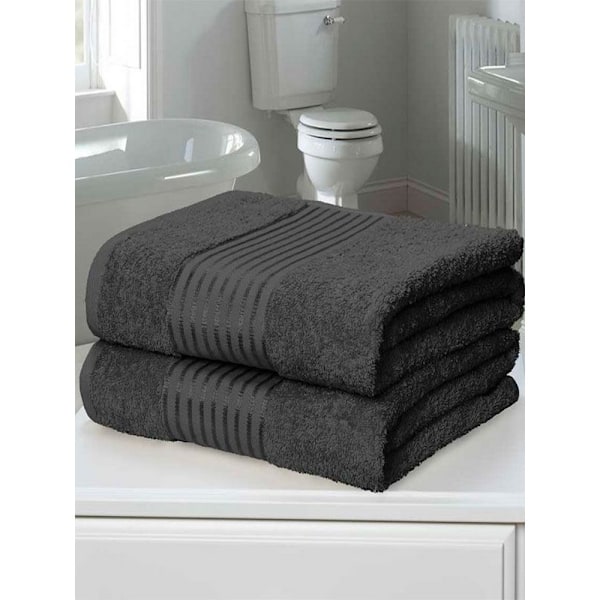 Rapport Windsor Handduk (2-pack) One Size Grå Grey One Size