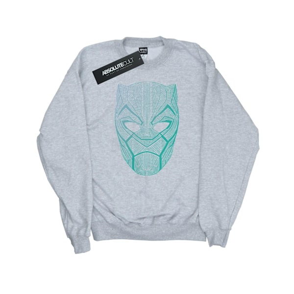 Marvel Womens/Ladies Black Panther Tribal Mask Sweatshirt S Hea Heather Grey S