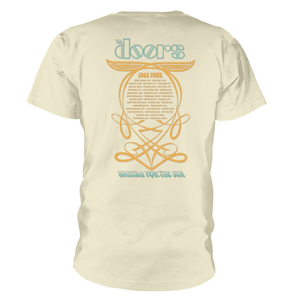 The Doors Unisex Adult 1968 Tour Bomull T-shirt S Sand Sand S