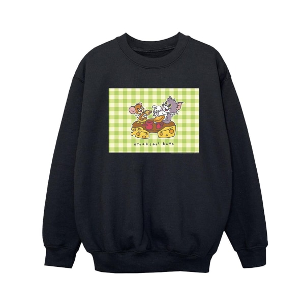Tom And Jerry Boys Breakfast Buds Sweatshirt 12-13 år Svart Black 12-13 Years