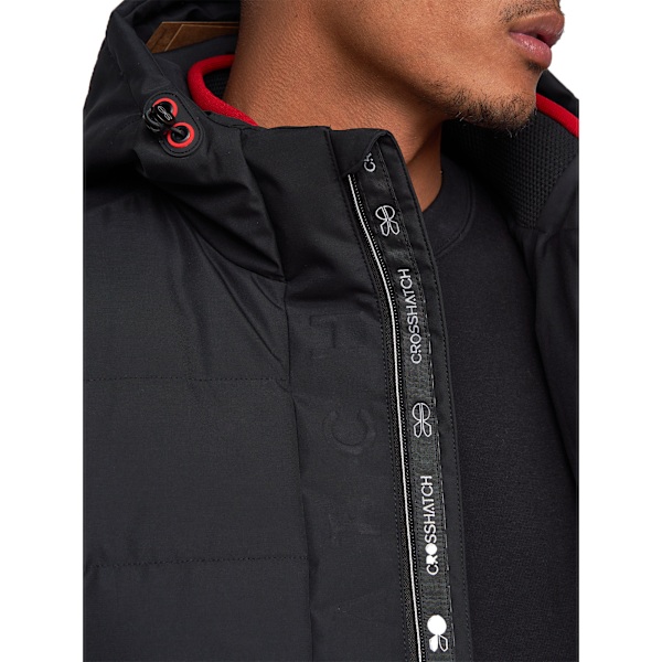Crosshatch Herr Kampnew Embosserad Väst L Svart Black L