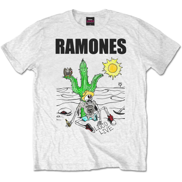 Ramones Unisex Vuxen Loco Live T-shirt S Vit White S