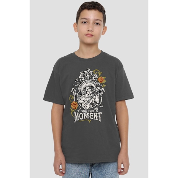 Coco Barn/Barn Seize Your Moment Ernesto T-Shirt 5-6 År Charcoal 5-6 Years
