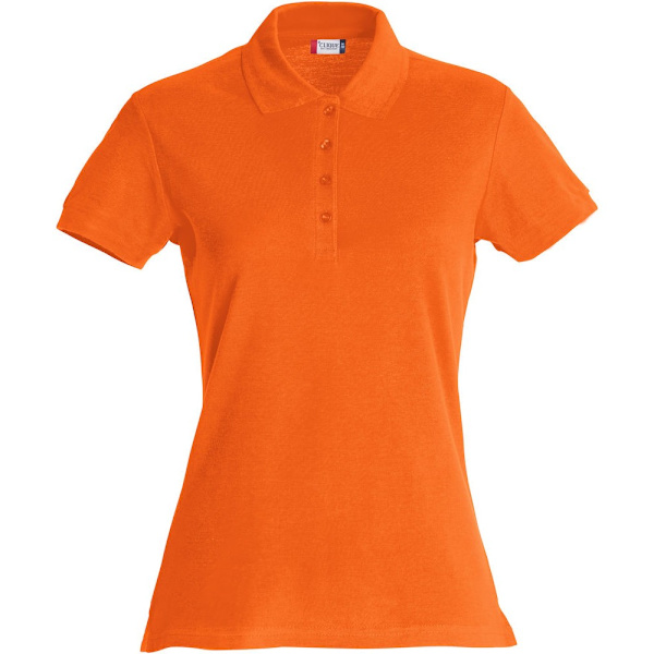 Clique Dam/Dam Poloshirt S Blood Orange Blood Orange S