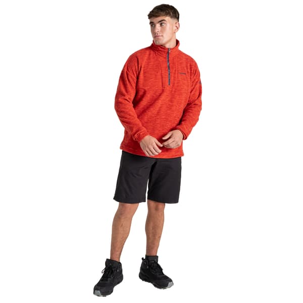 Craghoppers Herr Esk Colour Block Melange Half Zip Fleecetopp S Pimento Red S