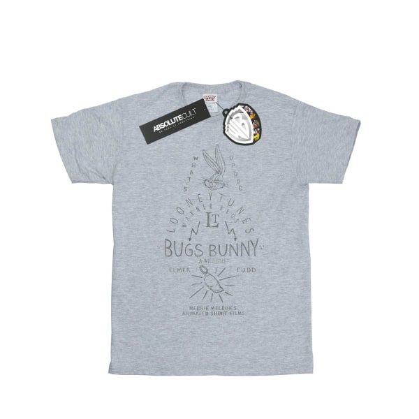 Looney Tunes Dam/Dam Bugs Bunny A Wild Hare Cotton Boyfri Sports Grey S