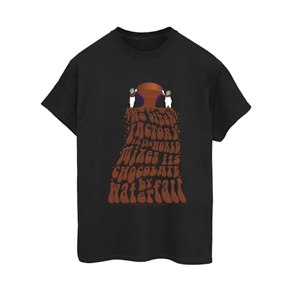 Willy Wonka Dam/Damer Choklad Vattenfall Bomull Boyfriend Black XL
