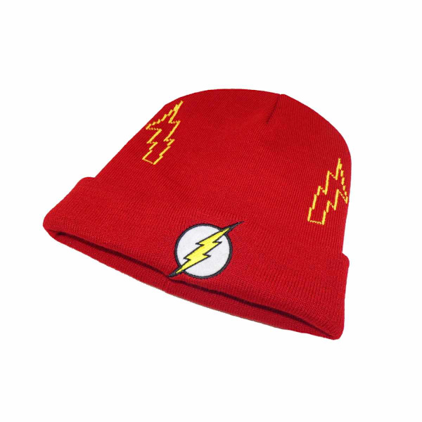 The Flash Logo Beanie One Size Röd/Gul Red/Yellow One Size