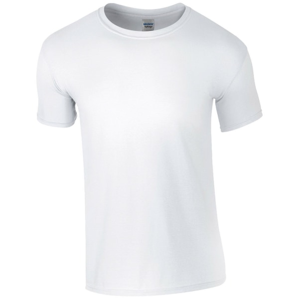 Gildan Unisex Vuxen Ringspunnen Soft Touch T-shirt i bomull 3XL Whit White 3XL
