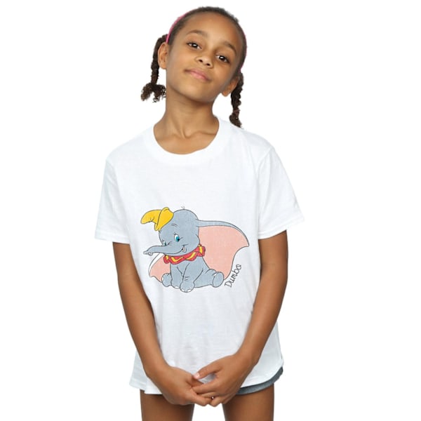 Dumbo Girls Classic Bomull T-shirt 7-8 År Sports Grey Sports Grey 7-8 Years