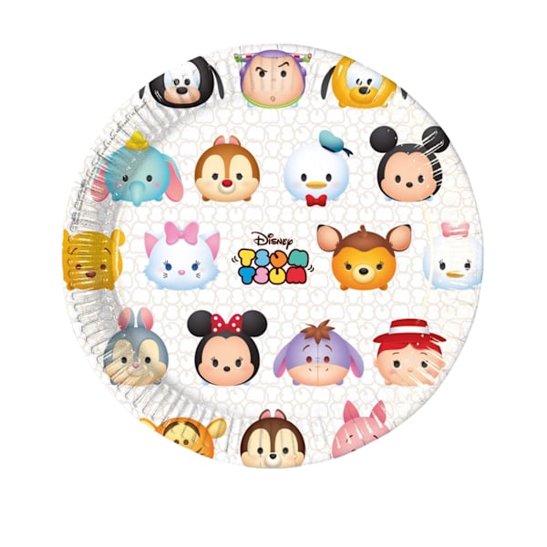 Disney Tsum Tsum Pappersfigurer Festplattor (Förpackning om 8) En Multicoloured One Size