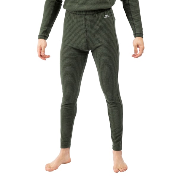 Trespass Mens Kirk Base Layer Bottoms S Ivy/Black Ivy/Black S