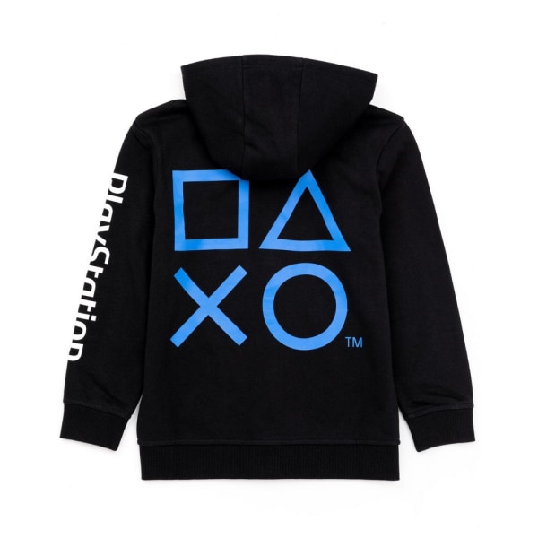 Playstation hoodie för barn/barn 5-6 år svart/vit Black/White/Blue 5-6 Years