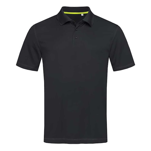 Stedman Mens Active 140 Mesh Polo L Black Opal Black Opal L