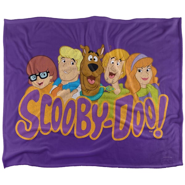 Scooby Doo Gruppbild Filt One Size Flerfärgad Multicoloured One Size